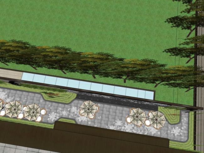 Sketchup景观模型|会所景观，中式风格，中式会所景观