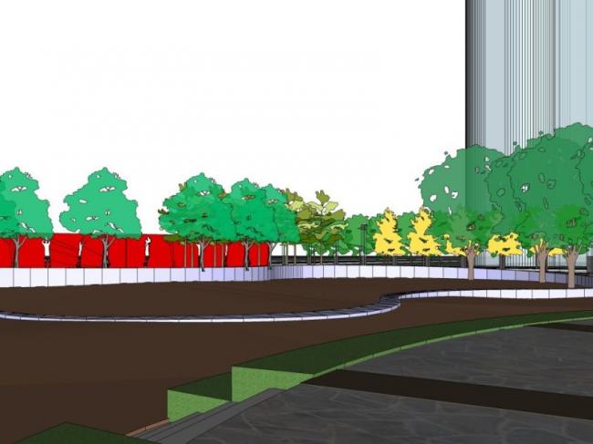 Sketchup景观模型|庭院景观，现代风格，现代庭院景观