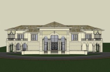 Sketchup文化模型|多层会议中心，文化建筑，古典风格-BIM建筑网