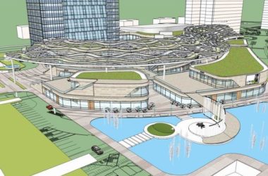 Sketchup综合体模型|超高层商业综合体，办公楼，底层商业，现代风格-BIM建筑网