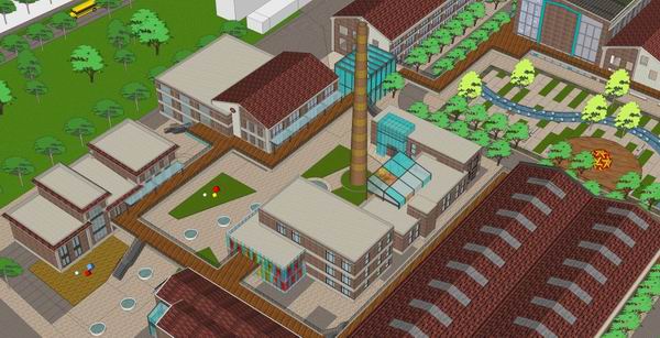 Sketchu工业厂房|多层厂房改造规划，工业工厂厂区，公建，现代风格