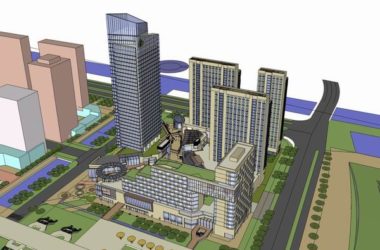 Sketchup综合体模型|多高层商业综合体，办公楼，商业，住宅，现代风格-BIM建筑网