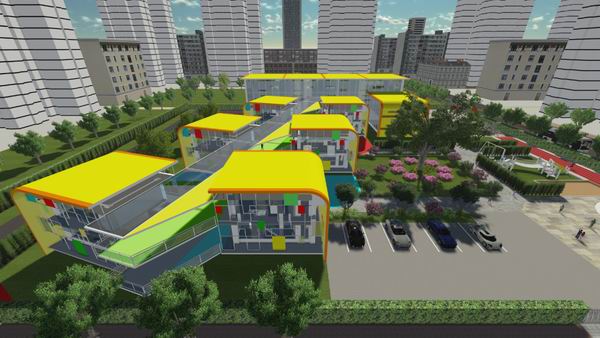 Sketchup学校模型|多层幼儿园学校，校园教育建筑，现代风格