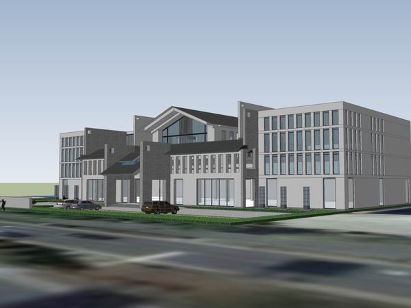 Sketchup商业模型|多层餐厅食堂，商业，现代风格