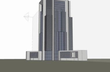 Sketchup办公模型|高层办公楼，现代风格-BIM建筑网