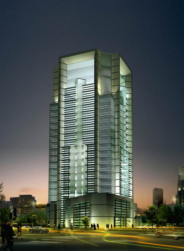 Sketchup办公模型|高层办公楼，现代风格