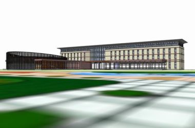 Sketchup办公模型|多层办公楼，现代风格-BIM建筑网