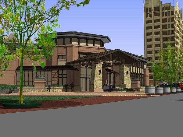 Sketchup住宅模型|多层会所，住宅，古典风格