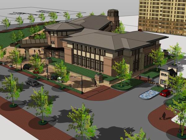 Sketchup住宅模型|多层会所，住宅，古典风格