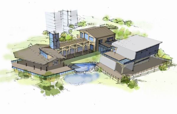 Sketchup住宅模型|多层住宅会所，现代风格