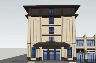 Sketchup商业模型|多层商业综合体，古典风格-BIM建筑网