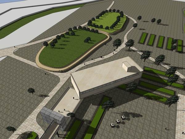 Sketchup住宅模型|多层售楼处，住宅，售楼处拼模，现代风格