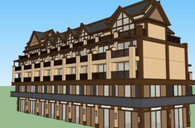 Sketchup商业模型|多层商业街，古典风格-BIM建筑网