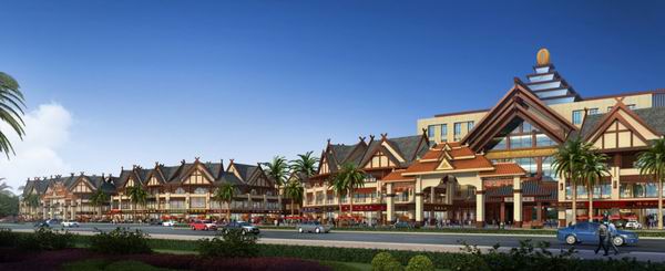 Sketchup商业模型|多层商业街，古典风格