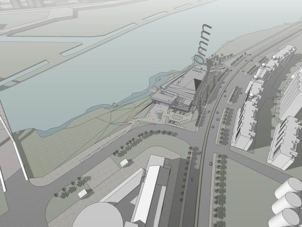 Sketchup文化模型|多层展览馆，文化建筑，现代风格