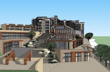 Sketchup商业模型|多屋山地商业街，现代风格-BIM建筑网