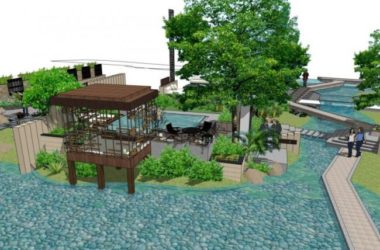 Sketchup景观模型|庭院景观，现代风格，现代庭院景观-BIM建筑网