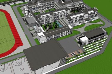Sketchup学校模型|多层中学学校，校园教育建筑，中式风格-BIM建筑网