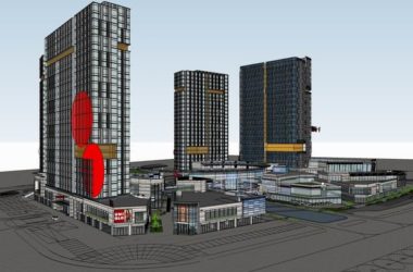 Sketchup综合体模型|多高层综合体，办公楼，商业，公寓住宅，现代风格-BIM建筑网