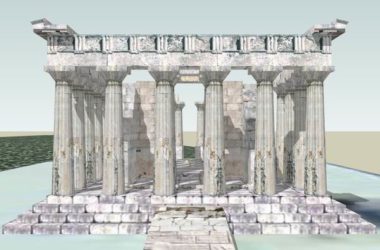 Sketchup古建筑模型|雅典娜神殿，古典风格，古建-BIM建筑网