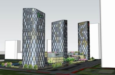 Sketchup办公模型|高层办公楼，商业，酒店，综合体，现代风格-BIM建筑网