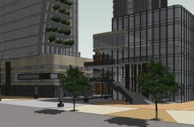 Sketchup综合体模型|多高层综合体，办公楼商业酒店，现代风格-BIM建筑网