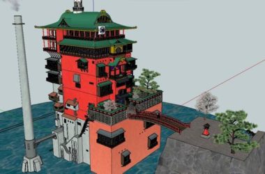 Sketchup古建筑模型|多层寺庙，中式风格，古庙古寺，古建-BIM建筑网