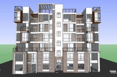 Sketchup住宅模型|多层住宅，花园洋房，现代风格-BIM建筑网