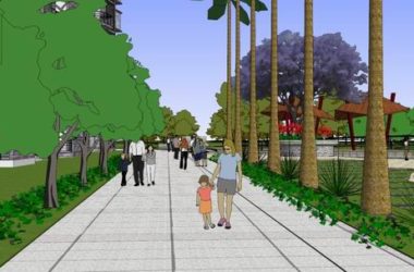 Sketchup住宅模型|高层住宅，景观公园，现代风格-BIM建筑网