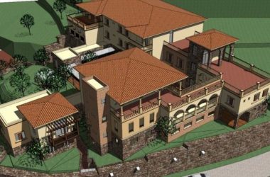 Sketchup酒店模型|多层住宅，古典风格，托斯卡纳风格-BIM建筑网