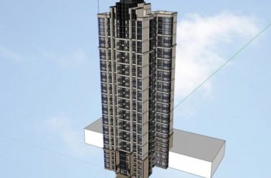 Sketchup住宅模型|高层住宅，现代风格-BIM建筑网