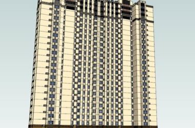 Sketchup住宅模型|高层住宅，古典风格-BIM建筑网