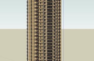 Sketchup住宅模型|超高层住宅，古典风格-BIM建筑网