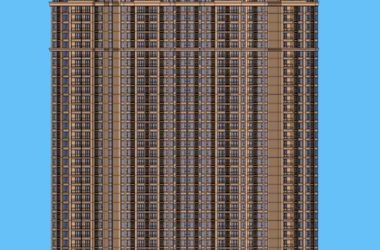 Sketchup住宅模型|超高层住宅，古典风格-BIM建筑网
