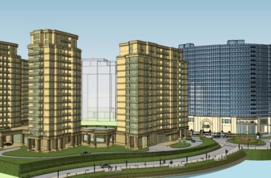 Sketchup酒店模型|高层住宅，曲面旅馆，现代风格-BIM建筑网