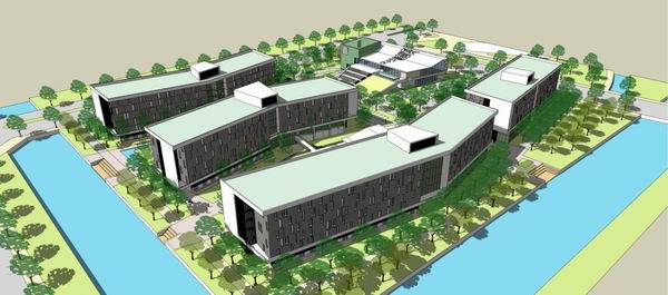 Sketchup学校模型|多层住宅，学校宿舍，学生宿舍，校园教育建筑，现代风格