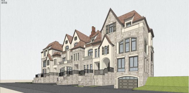 Sketchup住宅模型|多层住宅，古典风格