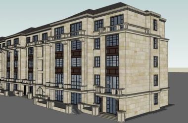 Sketchup住宅模型|多层住宅，洋房，古典风格-BIM建筑网