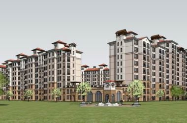 Sketchup住宅模型|高层住宅，古典风格，11层-BIM建筑网