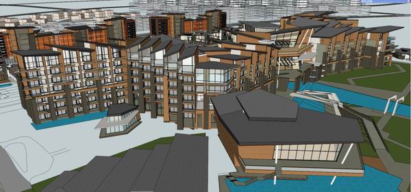 Sketchup住宅模型|高层住宅，现代住宅，现代风格，12层