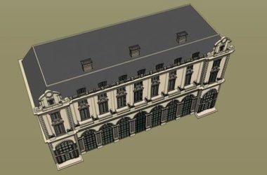 Sketchup住宅模型|多层住宅，古典风格，法式-BIM建筑网