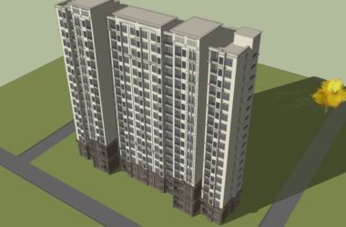 Sketchup住宅模型|高层住宅，古典风格-BIM建筑网