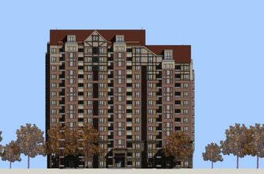 Sketchup住宅模型|高层住宅楼，古典风格，14层，德式-BIM建筑网