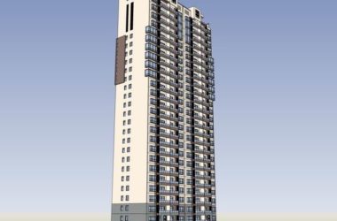 Sketchup住宅模型|高层住宅，古典风格，27层-BIM建筑网