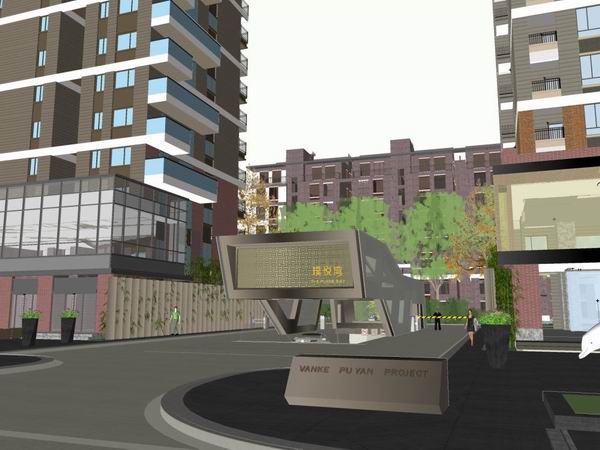 Sketchup住宅模型|高层住宅，现代风格，10~34层