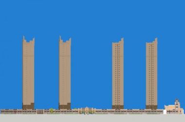 Sketchup住宅模型|超高层住宅，现代风格，40层-BIM建筑网