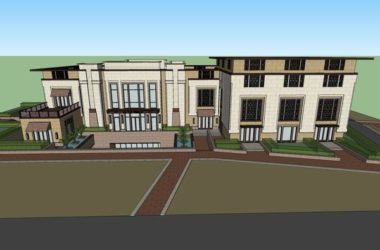 Sketchup住宅模型|多层住宅，会所，现代风格，-BIM建筑网