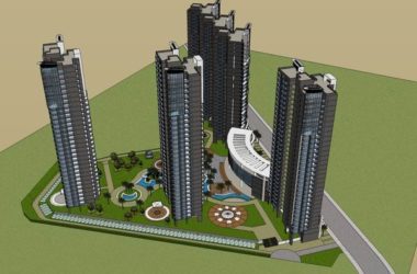 Sketchup住宅模型|超高层住宅，现代风格，底部商业，31层-BIM建筑网