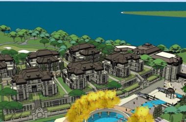 Sketchup住宅模型|高层住宅，古典风格，别墅，底部商业，公园，28层-BIM建筑网