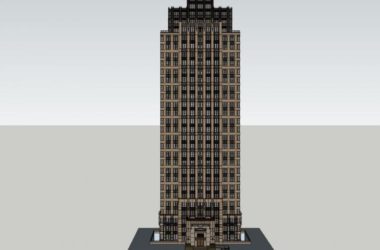 Sketchup住宅模型|高层住宅，古典风格，30层-BIM建筑网